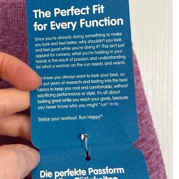 Brooks NWT Wool Blend Pleated Active Joyride Skirt in Heathered Currant Size M - Picture 10 of 11